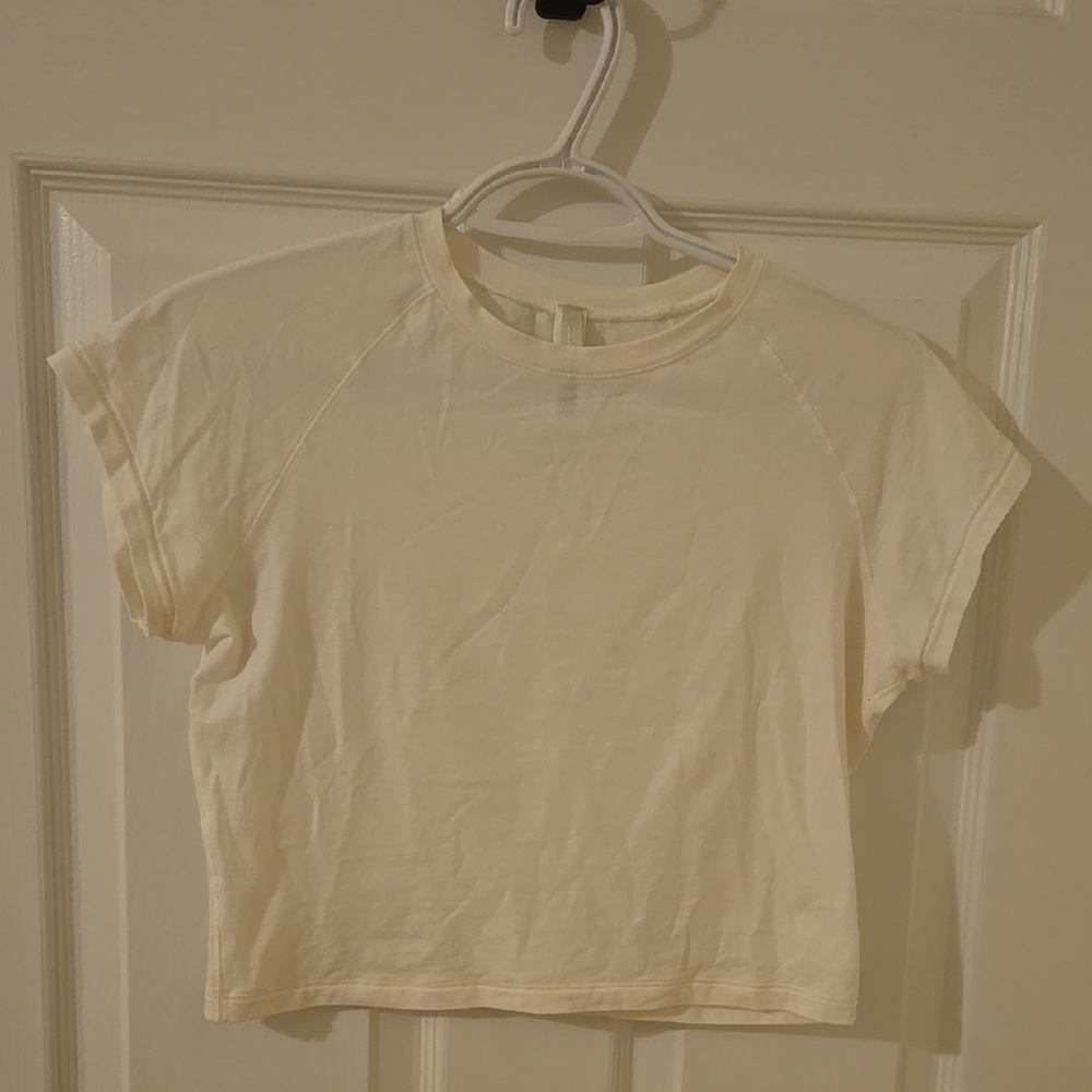 SKIMS white Cropped T-shirt - Picture 2 of 3